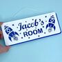 Personalised Rocket Children's Door Sign, thumbnail 1 of 12