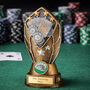 Personalised Poker Trophy Award – Cards And Chips Design, thumbnail 1 of 2