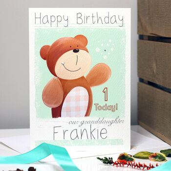 Personalised Bear Relation Birthday Card, 7 of 9
