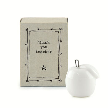 Porcelain Apple Teacher Gift Keepsake, 2 of 2