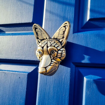 Brass Fox Door Knocker, 2 of 4