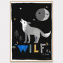 Wolf Personalised Name Print, thumbnail 1 of 12