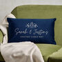Christmas Cuddle Spot Personalised Velvet Cushion, thumbnail 2 of 3