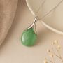 Personalised Sterling Silver Jade Necklace, thumbnail 1 of 10