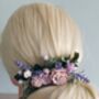 Blush And Lilac Flower Hair Comb, thumbnail 1 of 3