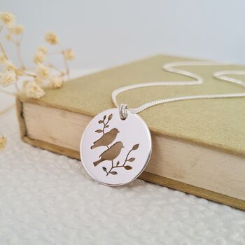 Sterling Silver Finch Necklace, 2 of 7