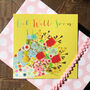 Get Well Soon Bunch Of Flowers Card, thumbnail 1 of 3