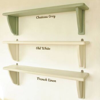Vintage Painted Wooden Shelves, 3 of 5