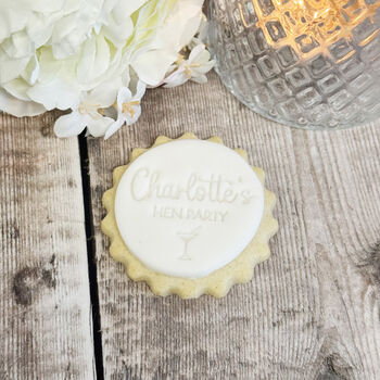 Personalised Hen Night Acrylic Icing Embosser Cupcakes Cakes Biscuits, 3 of 5