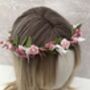 Pink Dried Flower Girl Crown, thumbnail 6 of 8