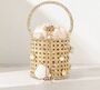 Monaco D’or Gold Pearl Champagne Oyster Straw Clutch, thumbnail 1 of 2