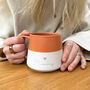 Tiny Heart Personalised Dipped Stoneware Tea/Coffee Mug Love Gift, thumbnail 5 of 10