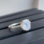 Sterling Silver Moonstone Crystals Ring, thumbnail 5 of 12