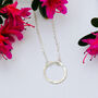Circle Necklace In Sterling Silver, thumbnail 3 of 12