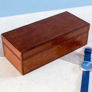 Personalised Leather Watch Box Triple, 7 of 12