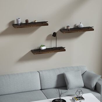 Pack Of Two Floating Display Rack Shelves, 5 of 9