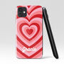 Personalised Heart Design Name Clear Phone Case, thumbnail 3 of 5