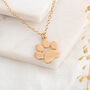Paw Print Necklace, thumbnail 2 of 8