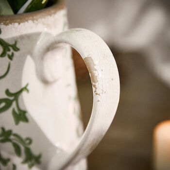 Irina Green Botanical Pitcher Jug Vase, 5 of 8