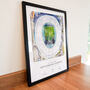 Personalised Watercolour Stadium Framed Illustration, thumbnail 2 of 6