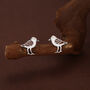Sterling Silver Shore Bird Wading Bird Stud Earrings, thumbnail 1 of 11