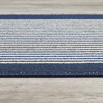 My Stain Resistant Durable Mats Stripe Navy, 4 of 7