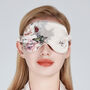 Silk Sleep Mask Eye Mask 100% Pure Soft Mulberry Silk Pink Floral Luxury Travel Gift Blackout Hypoallergenic, thumbnail 1 of 6