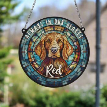 Red Setter Memorial Suncatcher, 3 of 6