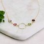 Family Circle Birthstone Necklace, thumbnail 3 of 10