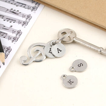 Gift For Musicians Treble Clef Keyring, 4 of 7