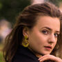 Black Onyx Gold Earrings, thumbnail 7 of 7
