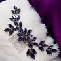 Dark Purple Hair Comb, thumbnail 2 of 3