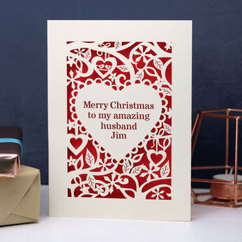 Personalised 'Merry Christmas To My Amazing…' Card, 3 of 6