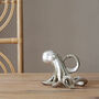 Octopus Wine Bottle Holder In Gold, And Silver, thumbnail 3 of 9