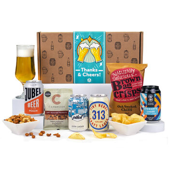 Craft Lager Beer Hamper – Crisp Brews And Savoury Snacks For Beer Lovers, 4 of 8