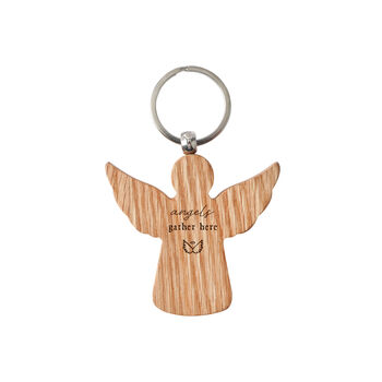 Angel Oak Keyring | 'Angels Gather Here' | Wings, 2 of 2