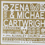 Personalised 50th Golden Wedding Anniversary Gift, thumbnail 2 of 5