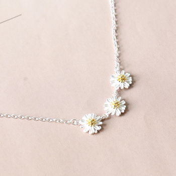 Sterling Silver Daisy Chain Necklace, 3 of 3
