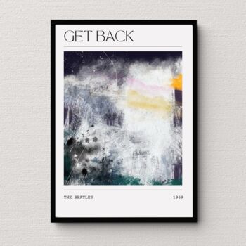 Beatles Music Get Back Song Art Print Poster, 3 of 3