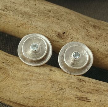 Poppy Birthstone Stud Earrings, 2 of 4
