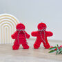 Festive Red Christmas Gingerbread Candle Xmas Gift, thumbnail 3 of 7