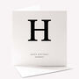 Personalised Monochrome Initial Card, thumbnail 1 of 3