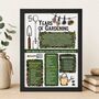 50th Birthday Gift For Gardeners Personalised Print, thumbnail 2 of 8