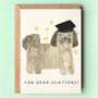 Graduation Dog Congratulations Card, thumbnail 1 of 2