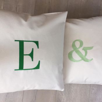 Personalised Embroidered Initial Cushion, 3 of 10