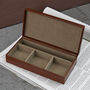 Leather Personalised Cufflink Box, thumbnail 3 of 4