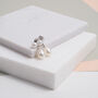 Glebe Double White Pearl And Sterling Silver Earrings, thumbnail 1 of 4