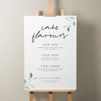 Botanical Wedding Bar Menu Sign 'Laura', 2 of 9