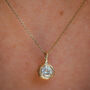 'Aria' Diamond 9ct Gold Solitaire Pendant, thumbnail 5 of 7