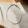 Pure Silver Slim Chain Silver Indian Payal Anklet, thumbnail 4 of 4